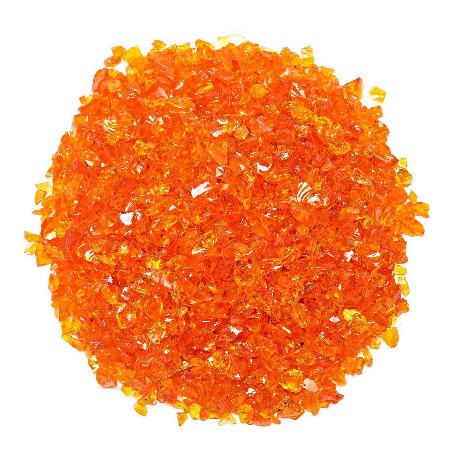 TWINKLING High Luster Fire Glass Gravel Stone Glitter,Broken Glass,Fire Gems Chips,Crushed Glass for Fire Pit Crafts Resin Art Aquarium Garden - Pet Supplies online store