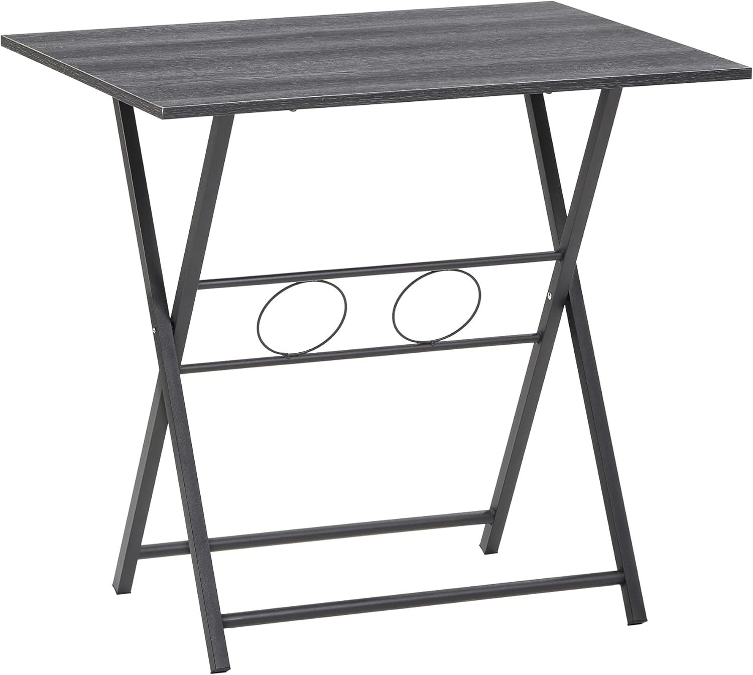 Folding Office Table, Portable Workspace No Assembly Space-Saving Design Multipurpose Writing Desk Modern Home Office Solution