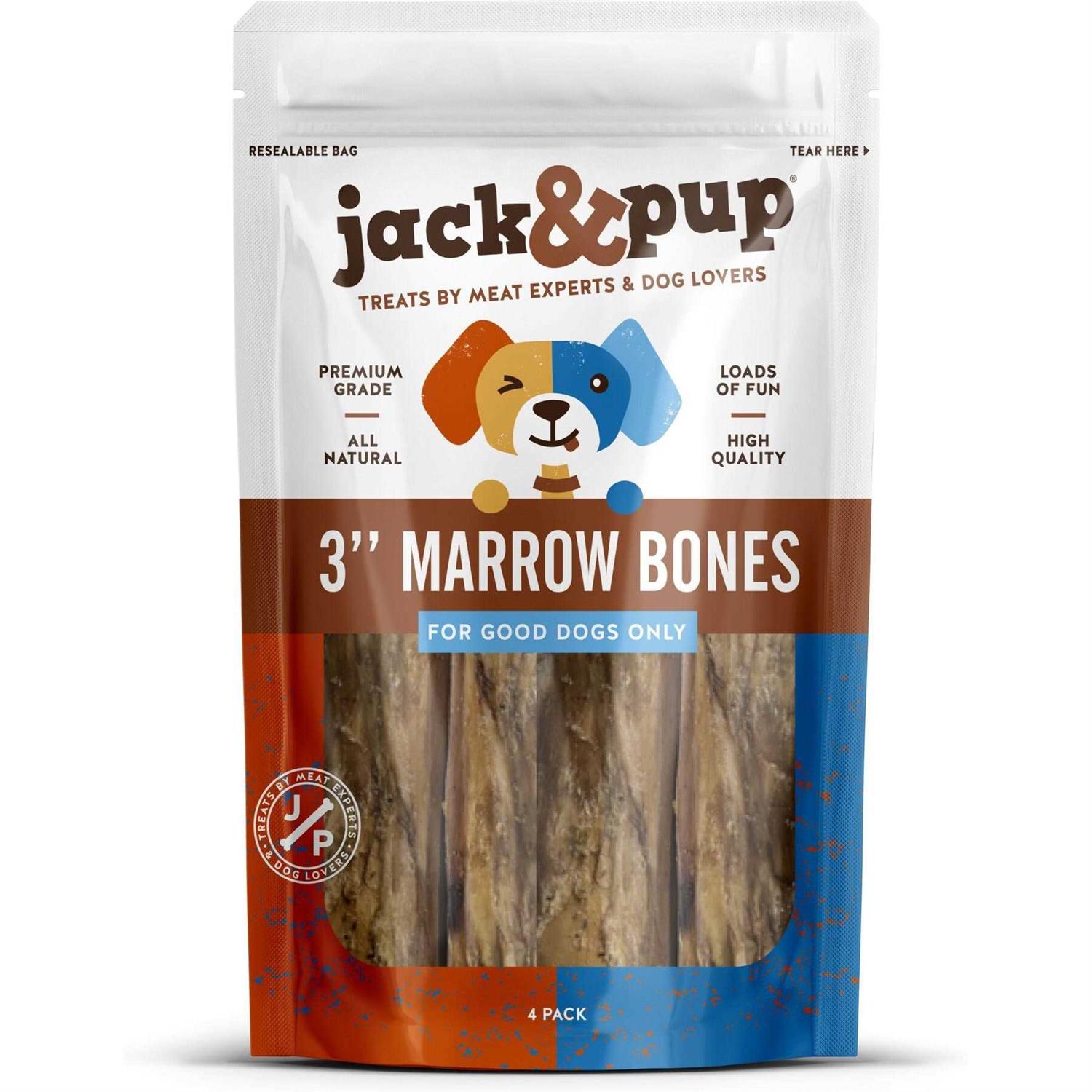 Jack & Pup Roasted Beef Marrow Bone Dog Treats - Pet Supplies online store