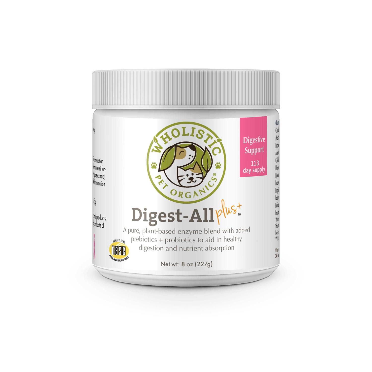 Wholistic Pet Organics Digest All Plus - Pet Supplies online store