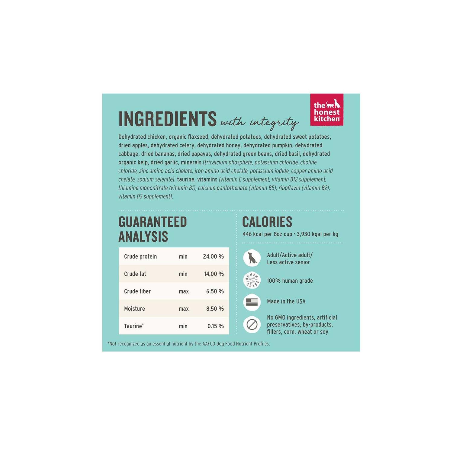 The Honest Kitchen Dehydrated Grain Free Chicken Dog Food - Pet Supplies online store