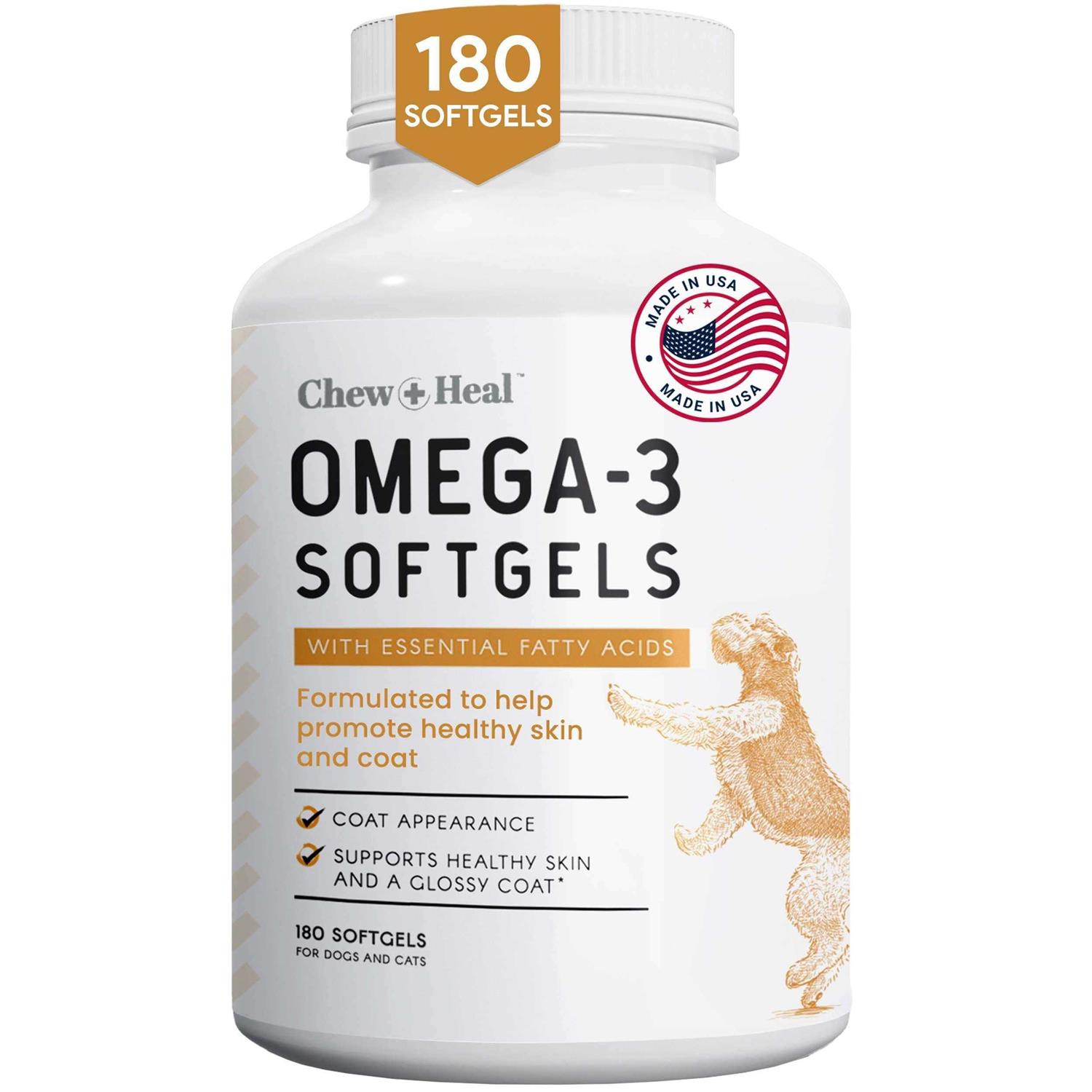 Chew + Heal Omega 3 Fish Oil for Dogs - Pet Supplies online store