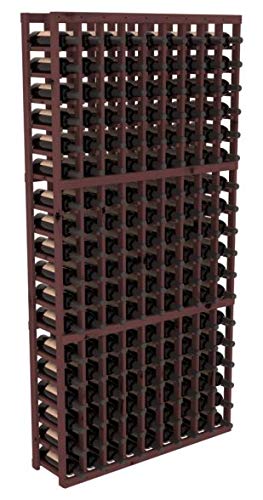 Wine Racks America Knotty Alder 9 Column Wine Cellar Rack. Cherry Stain