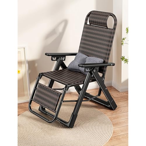 Folding Woven Rattan Chair/office Nap, Home Balcony Lounge Chair/leisure Single Chair