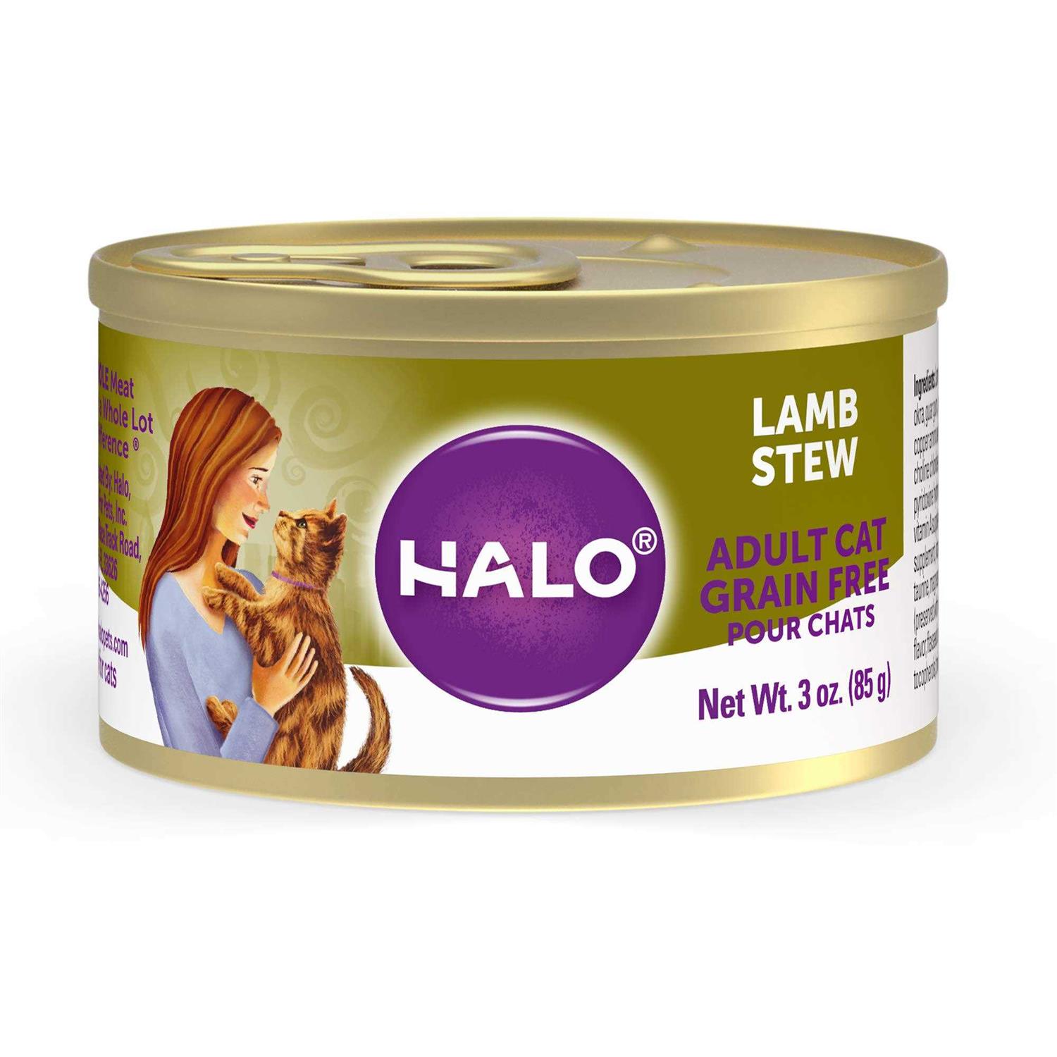 Halo Grain Free Salmon Stew Adult Cat Food - Pet Supplies online store