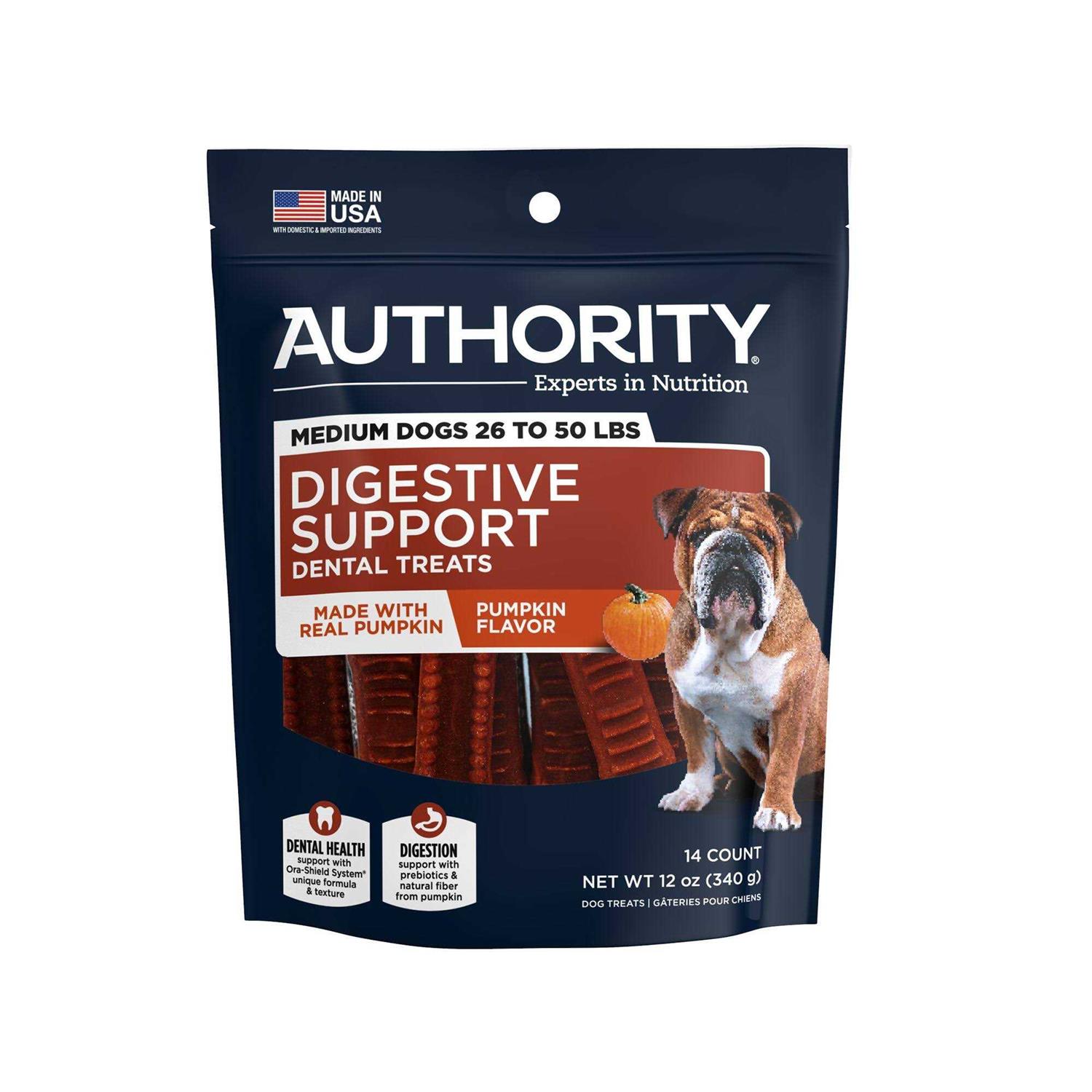 Authority Digestive Support Dog Dental Treat - Pet Supplies online store