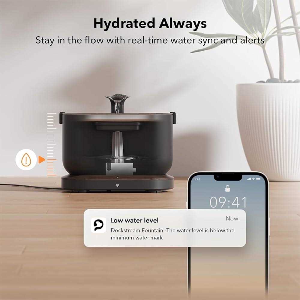 PETLIBRO App Monitoring Cat Water Fountain with Wireless Pump 2.5L/84oz Dockstream Pet Water Fountain for Cats Inside - Pet Supplies online store