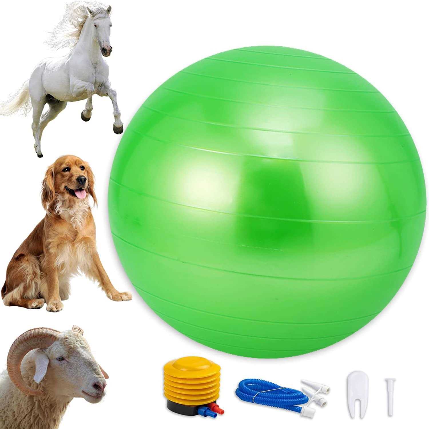 capuca Large Horse Balls for Play 30 Inch Anti-Burst Mega Herding Ball Giant Horse for Dogs Goats Horses to Play with Pump - Pet Supplies online store