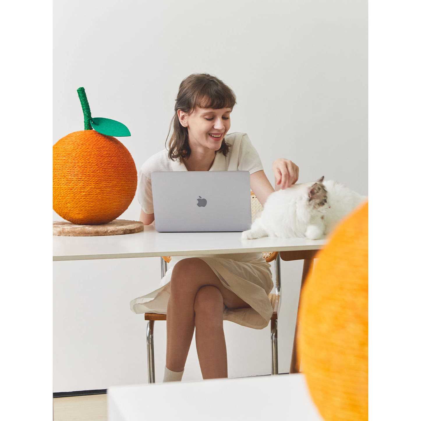 Vetreska Tangerine Cat Scratching Ball Toy - Pet Supplies online store