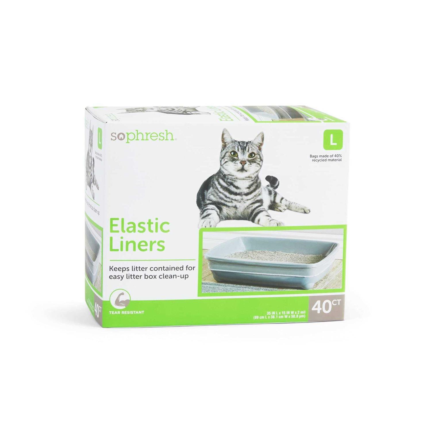 So Phresh Elastic Litter Liners for Cats - Pet Supplies online store