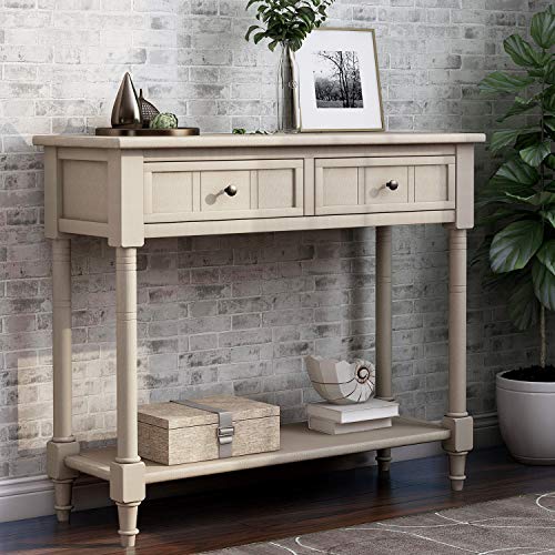 Knocbel Console Table with 2 Drawers, 35.4