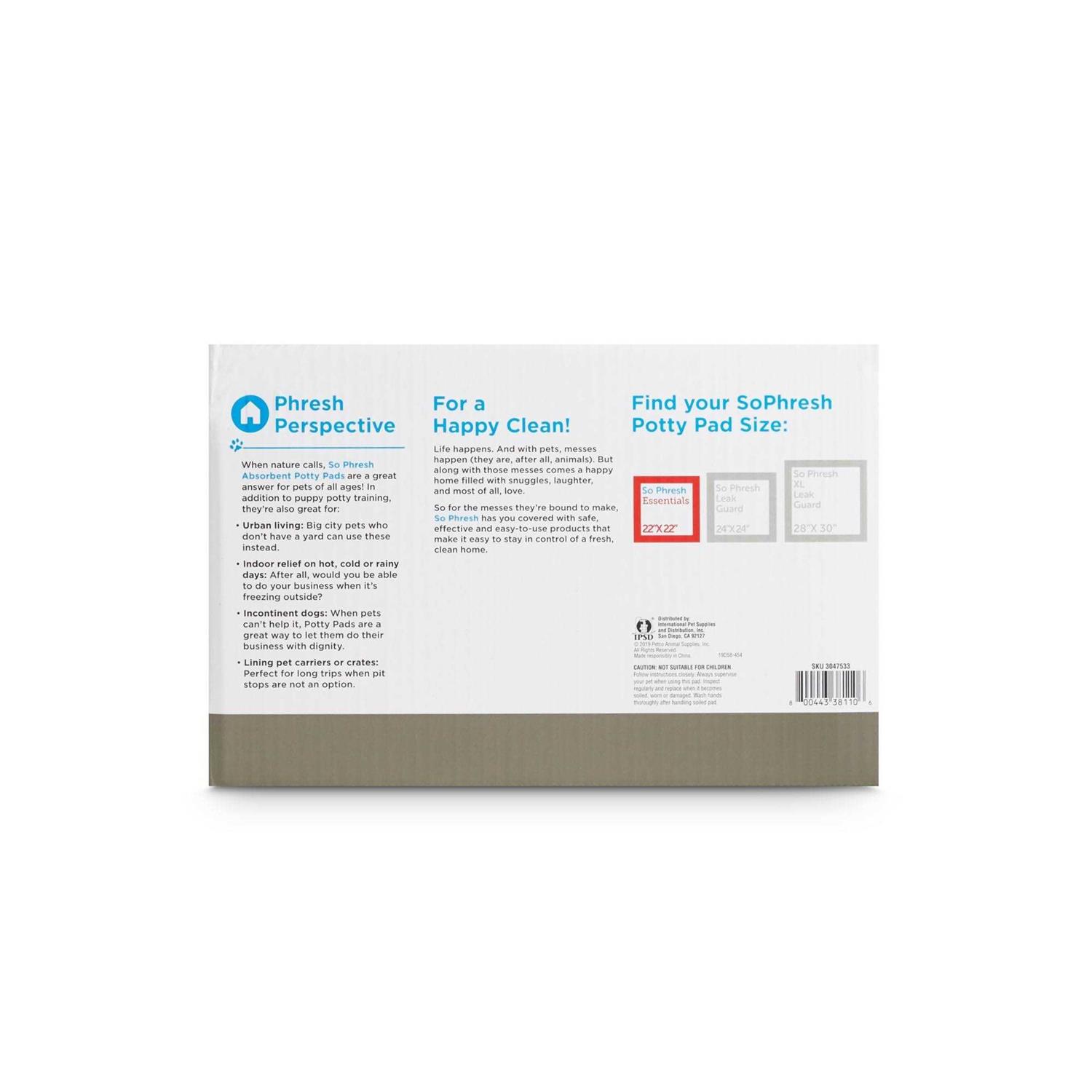 So Phresh Essentials Potty Pads - Pet Supplies online store