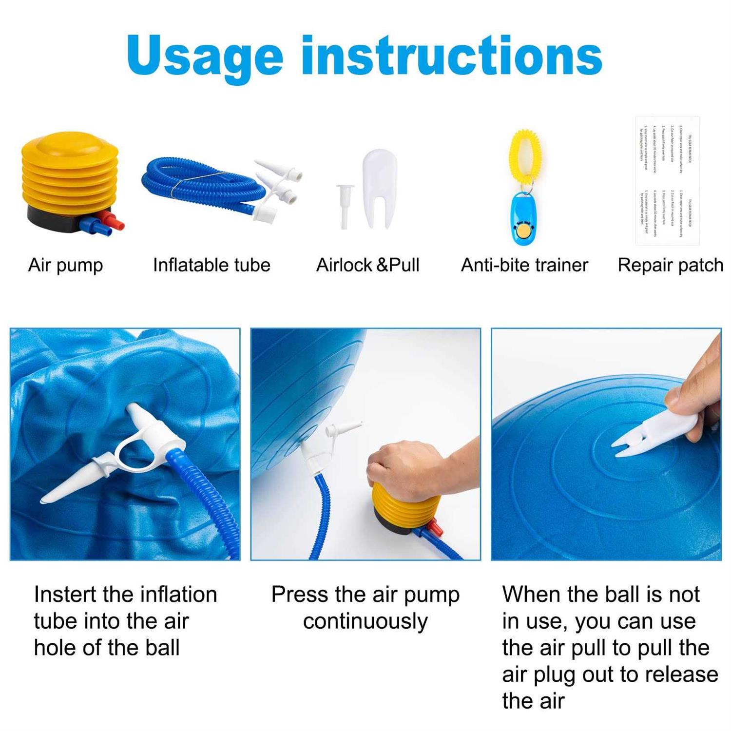 capuca Large Horse Balls for Play 30 Inch Anti-Burst Mega Herding Ball Giant Horse for Dogs Goats Horses to Play with Pump - Pet Supplies online store