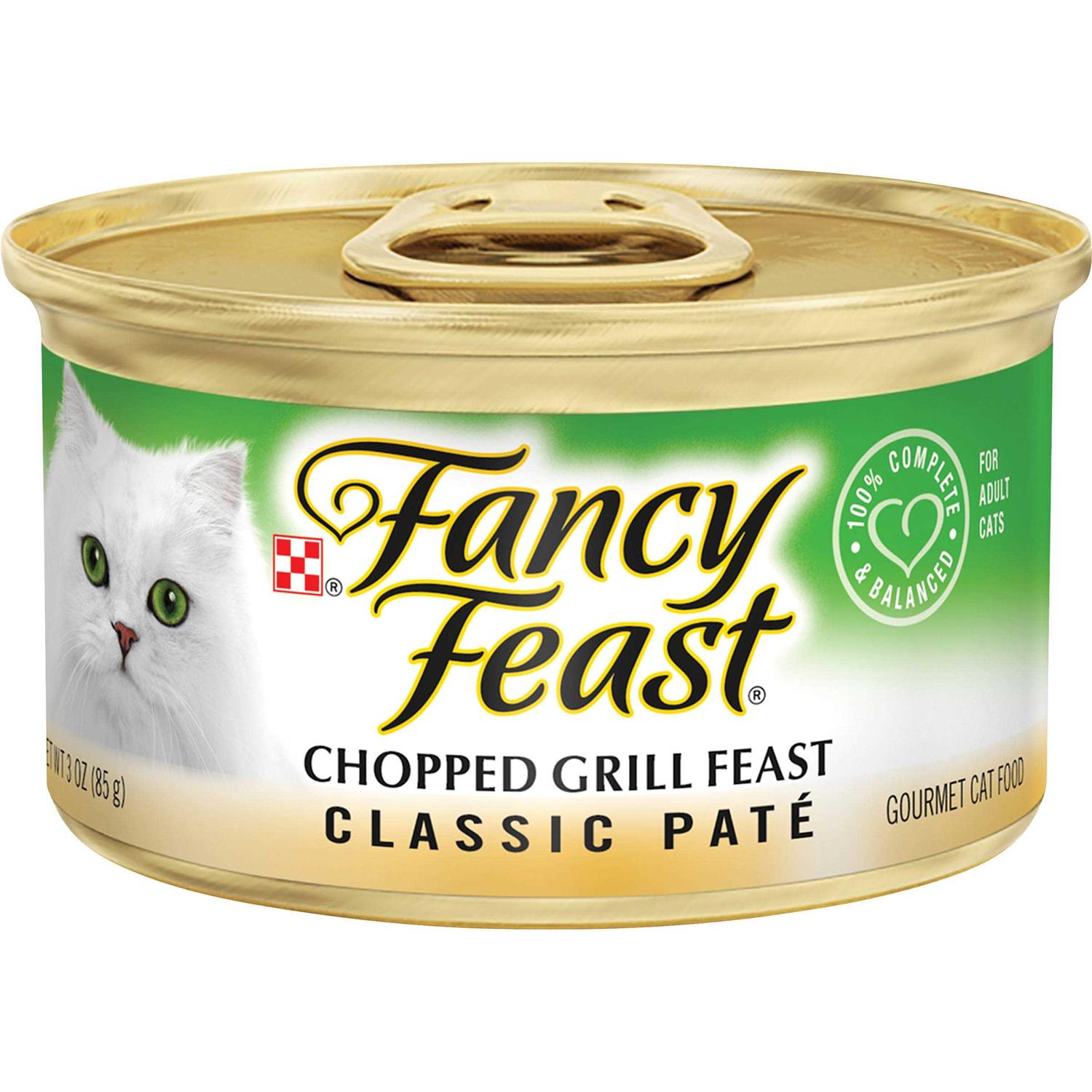 Purina Fancy Feast Chopped Grill Feast Classic Wet Cat Food Pate - Pet Supplies online store