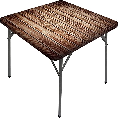 Marble Square Table Cove, Marble Style Texture, Elastic Edge, Can Wipe Indoor/Outdoor Dining Table Cover, Fit for 55