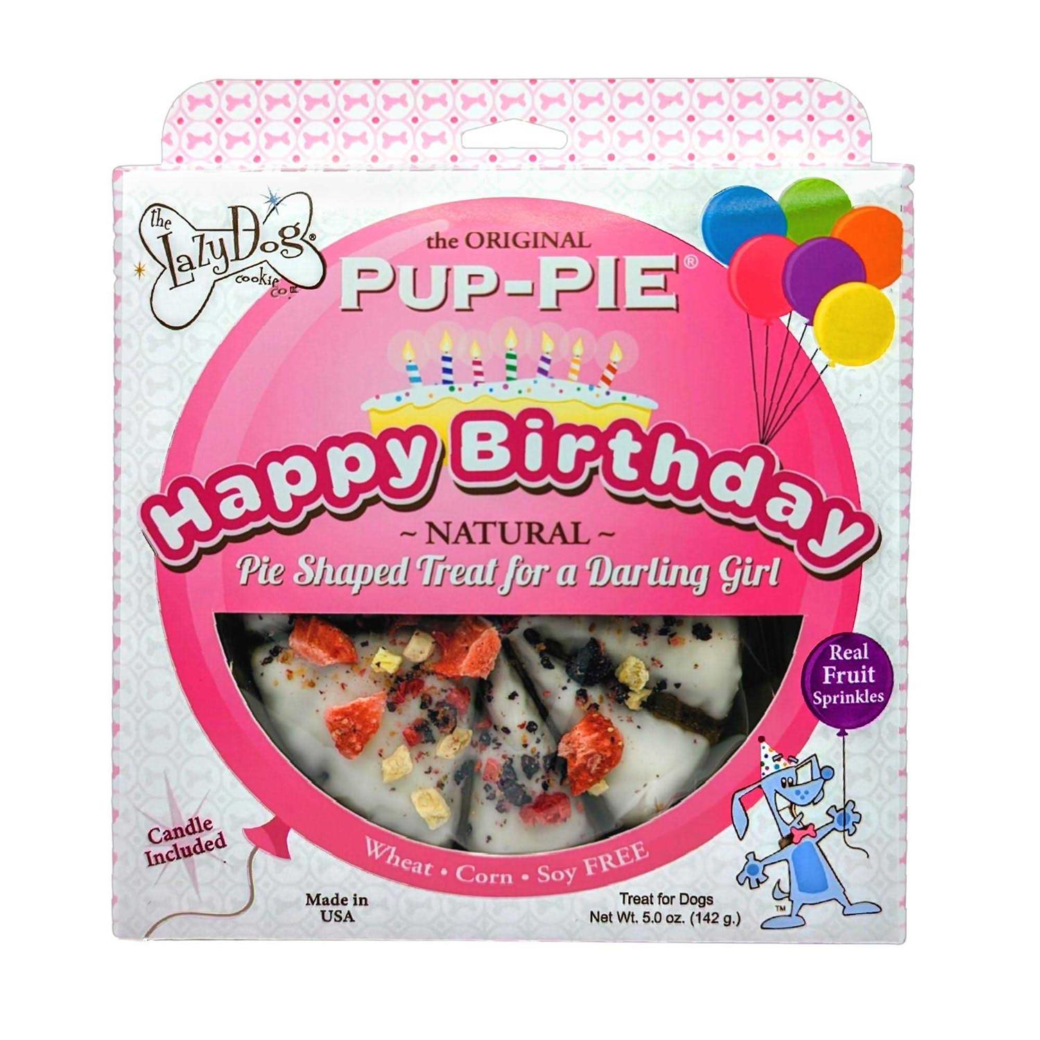 The Lazy Dog Cookie Co. Happy Birthday Pup-Pie Dog Treat - Pet Supplies online store
