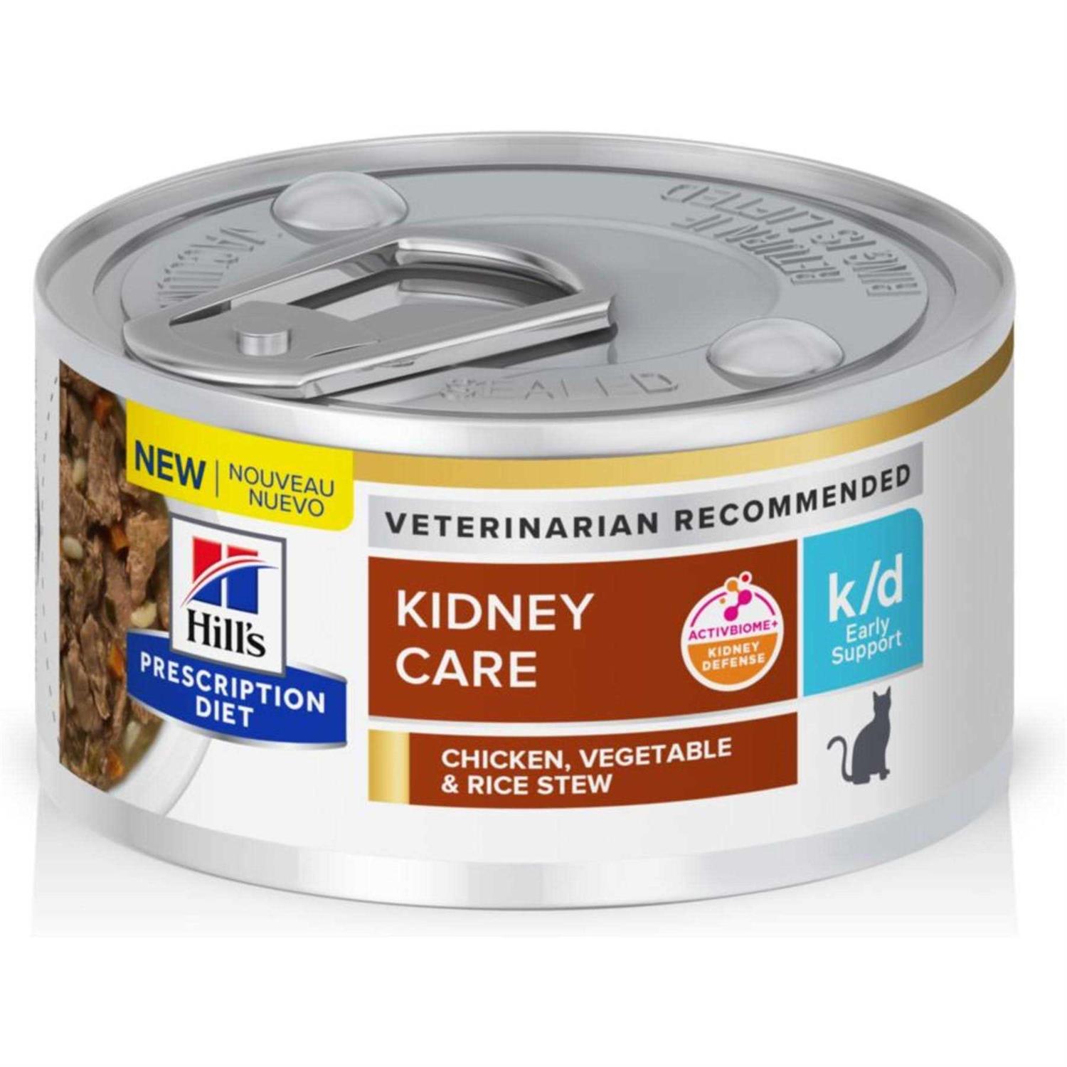 Hill's Prescription Diet k/d Early Support Chicken Canned Cat Food - Pet Supplies online store