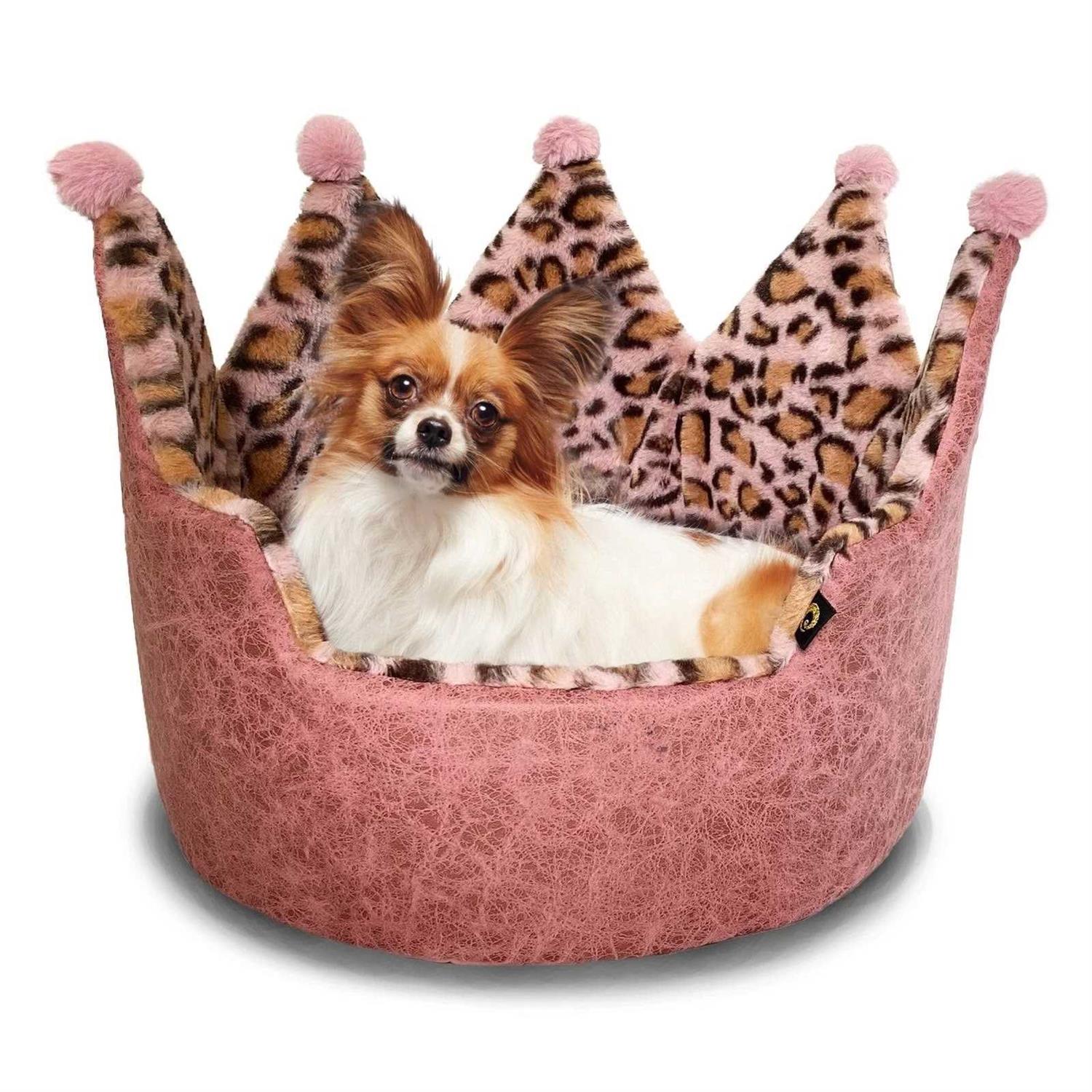 Precious Tails Leopard Crown Bed - Pet Supplies online store
