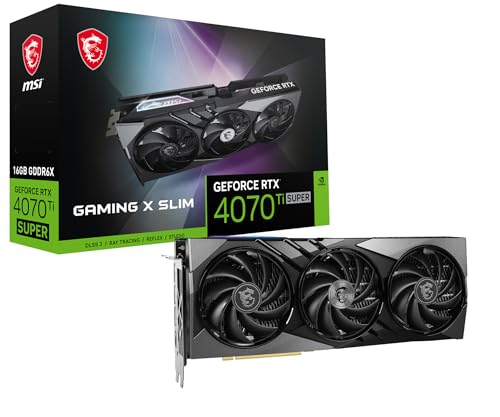 MSI GeForce RTX 4070 Super 12G Ventus 3X OC Gaming Video Card - 12GB GDDR6X, PCI Express Gen 4, 192-bit, 3X DP v 1.4a, HDMI 2.1a (Supports 4K & 8K HDR)