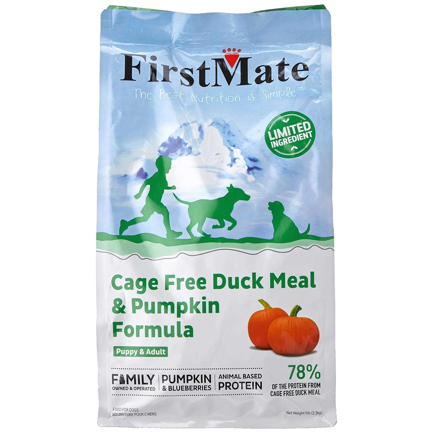 FirstMate Limited Ingredient Cage-Free Duck Meal & Pumpkin Formula Dry Dog Food - Pet Supplies online store
