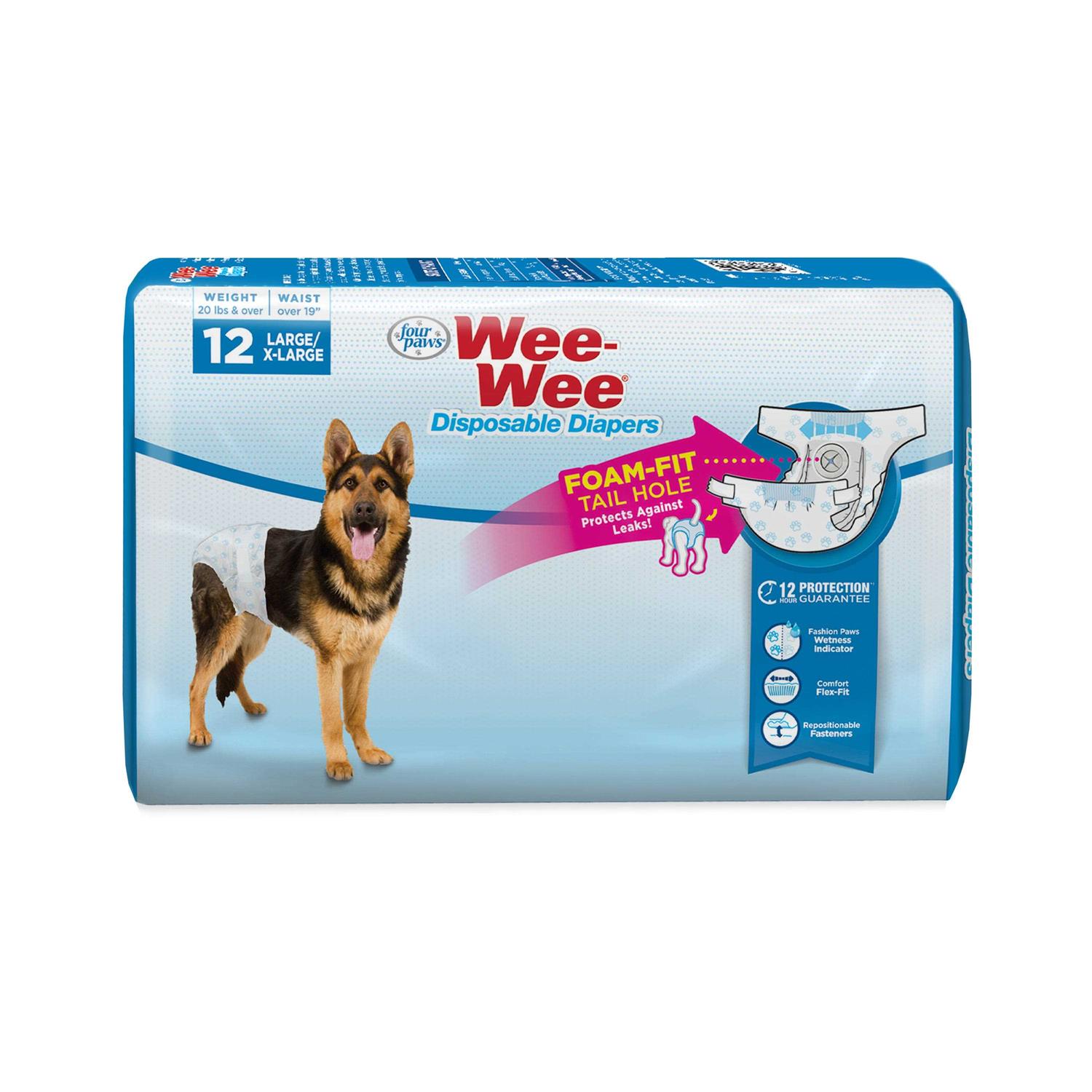 Four Paws Wee Wee Disposable Diapers - Pet Supplies online store