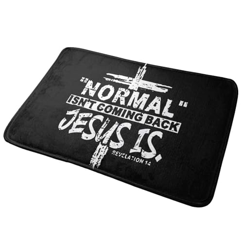 Jesus Christian Faith Cross Ultra Soft Area Rug for Living Room Indoor Decoration Non Slip Carpet Bedroom Mat Nursery Office Home Decor