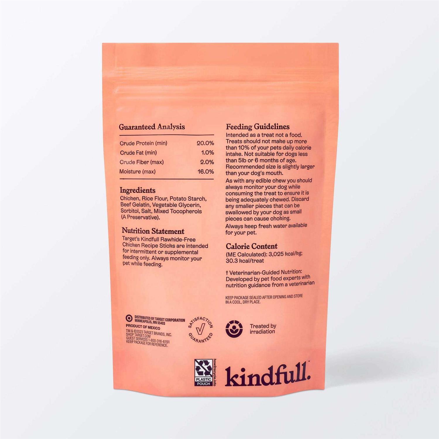 Kindfull Rawhide-Free Recipe Stick Dog Treat - Pet Supplies online store