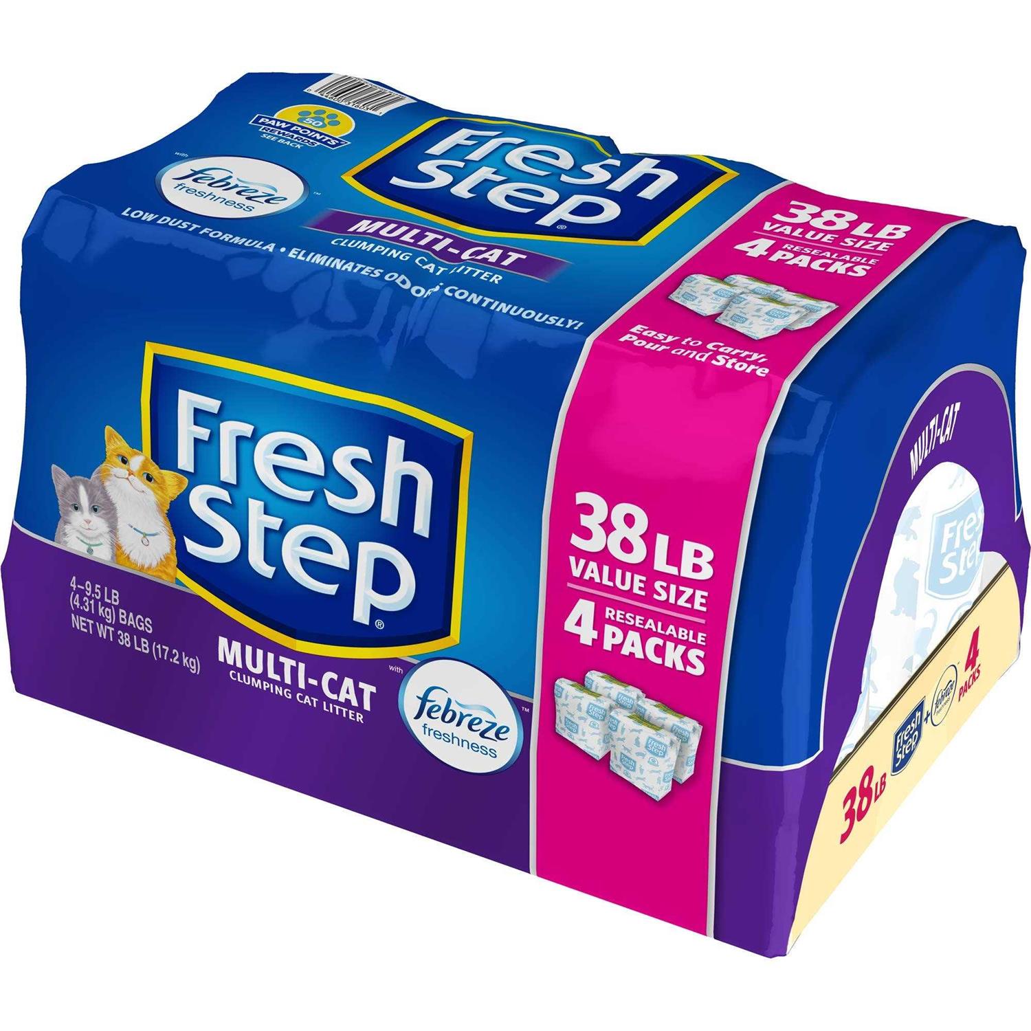 Fresh Step Multi-Cat Scented Litter Febreze - Pet Supplies online store