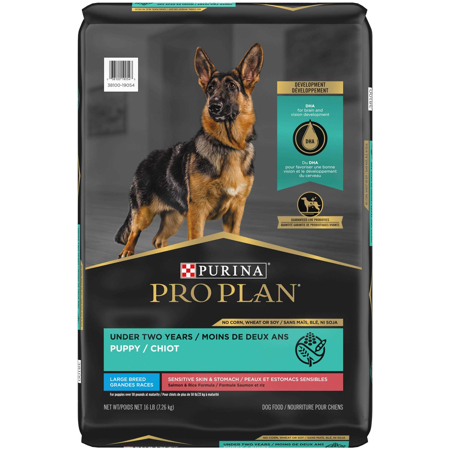 Purina Pro Plan Sensitive Skin Stomach Salmon Rice Large Breed Dry Puppy Food - Pet Supplies online store