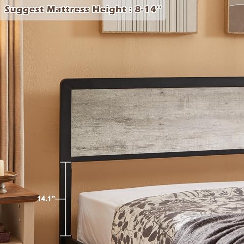 T4TREAM Full Size Bed Frame with 48