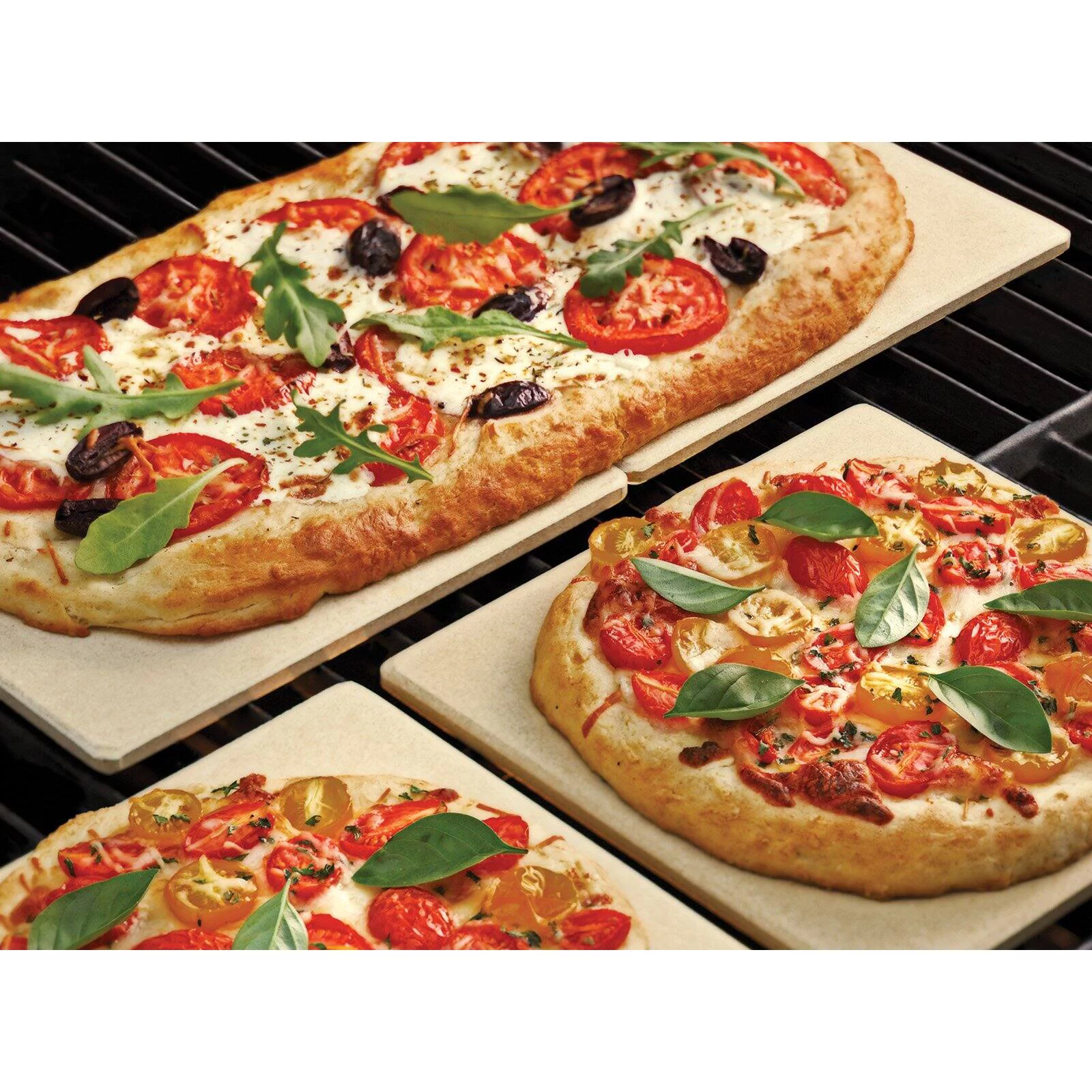 Outset Pizza Grill Stone Tiles - Set of 4
