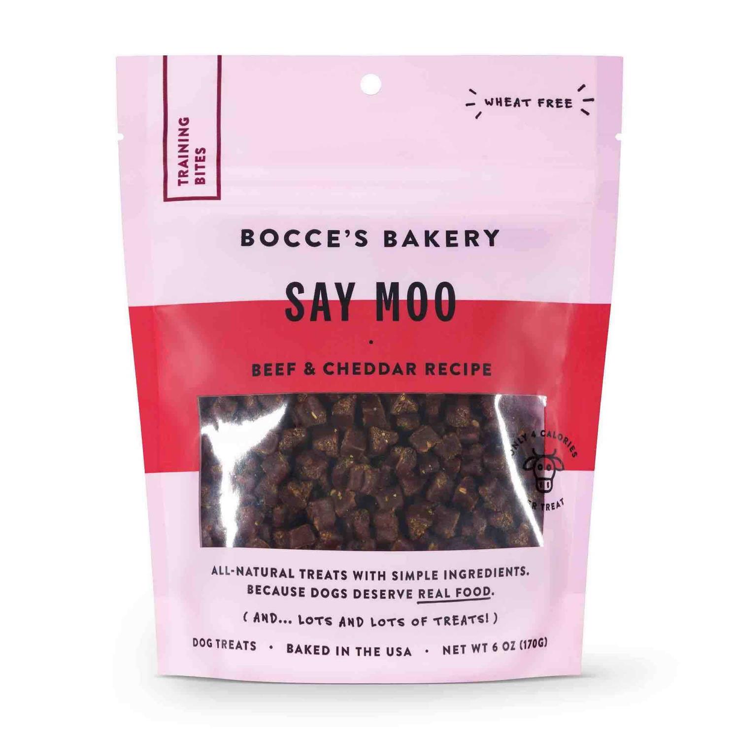 Bocce's Bakery Say Moo Training Bites Dog Treats - Pet Supplies online store