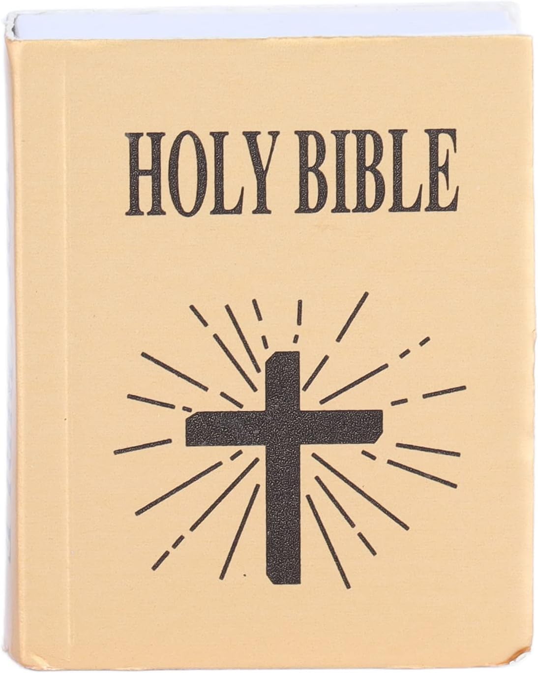 Miniature Books, Mini Bible 1 12 Mini Doll House Pocket Furniture Book Accessories Mini Books Model Decoration for Dollhouse Accessories Boys and Girls Play Entertainment Supplies