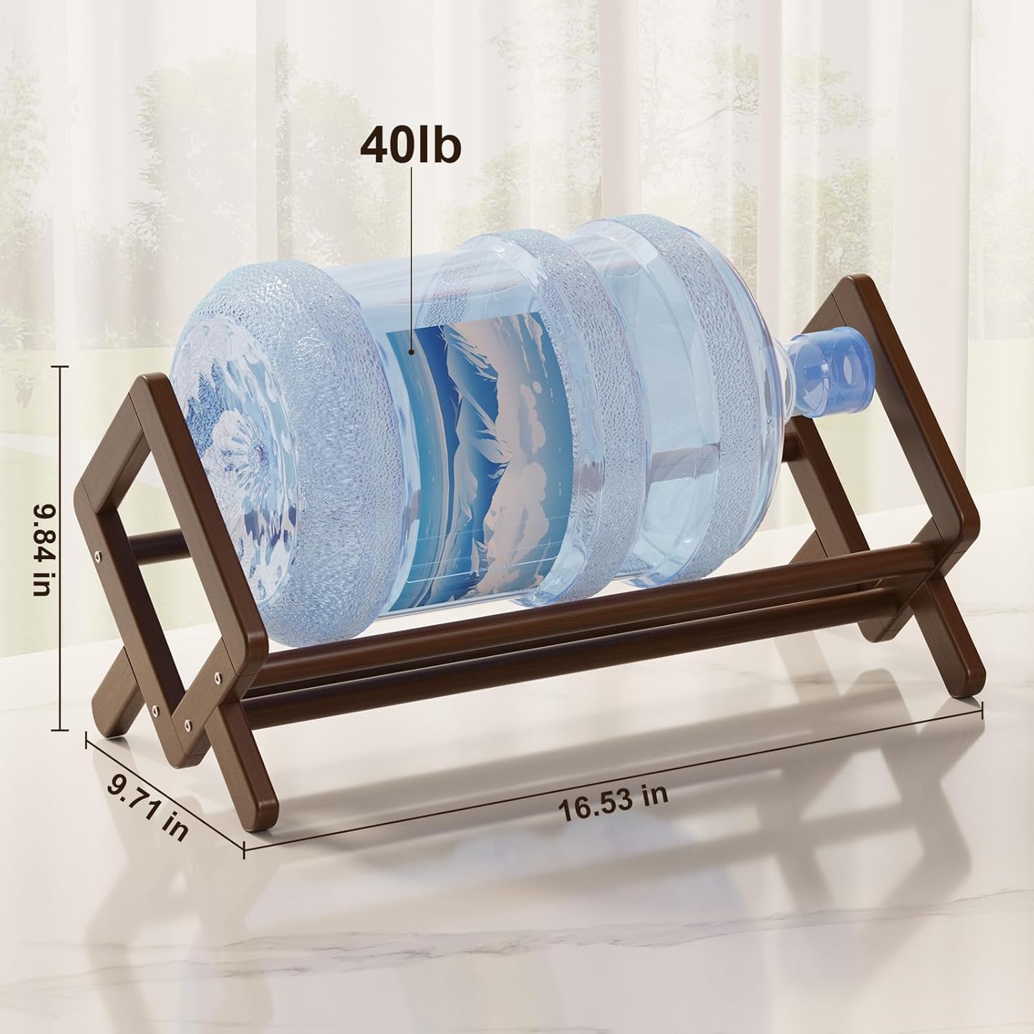 Premium Desktop Bookshelf, Bamboo Desk Bookshelf, Retro Brown Book Rack Shelf Organizer, Stable Bookshelves Storage Rack, Tabletop Bookshelf, Large Magazine Holder Racks for Magazines, Books, Files