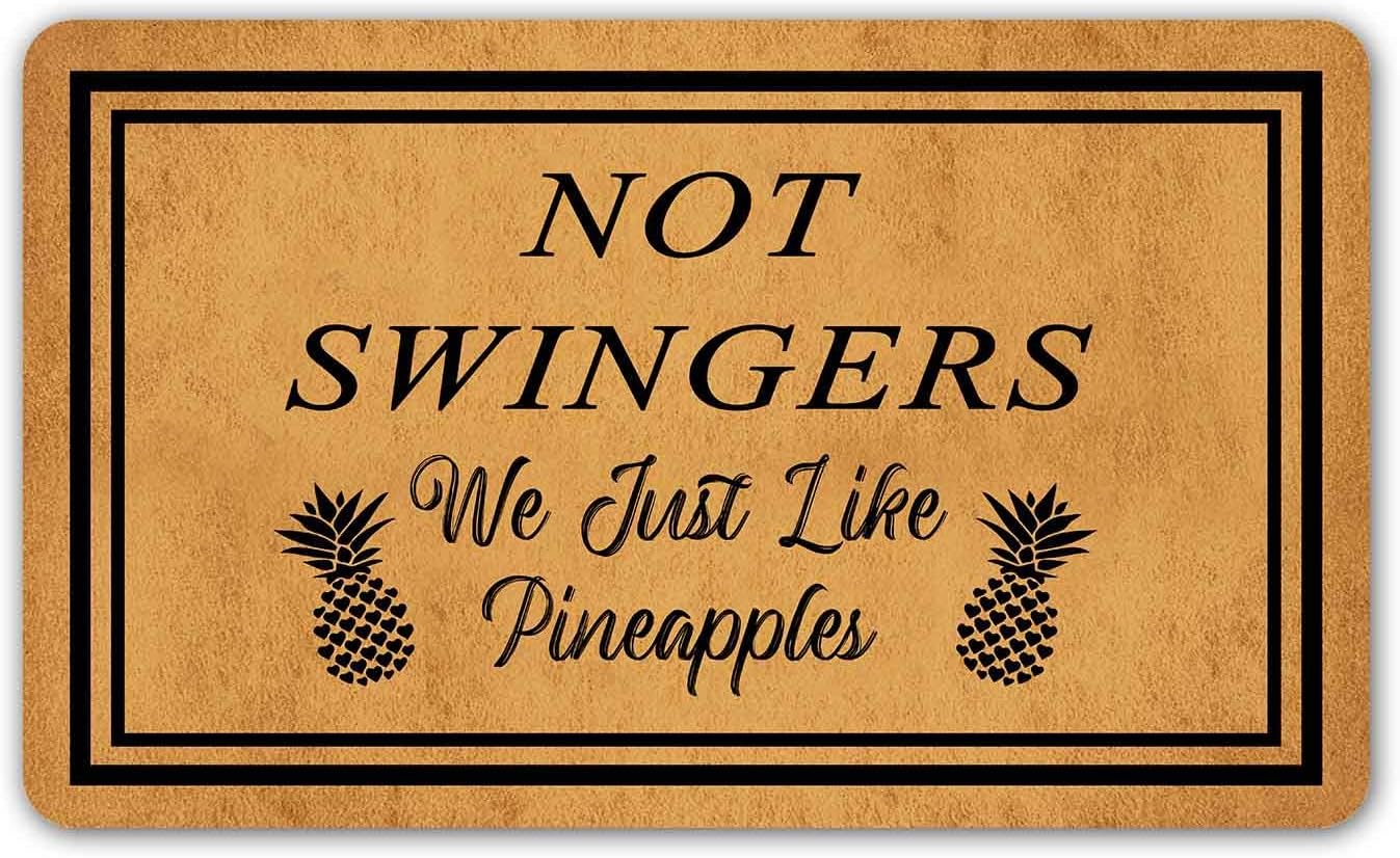 Funny Welcome Dooormat with Rubber Back 23.7