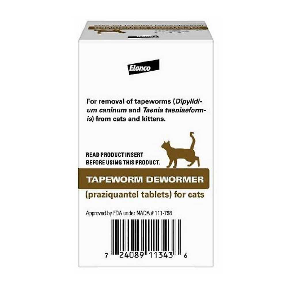 Elanco Tapeworm Dewormer Tablets for Cats, Pack of 3 - Pet Supplies online store