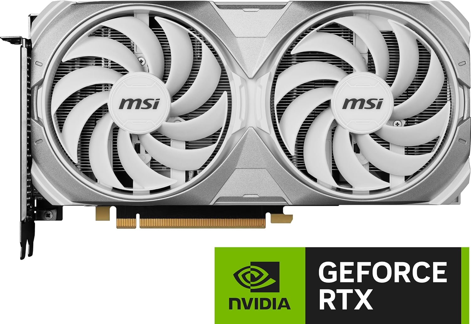 MSI Gaming GeForce RTX 4070 12GB GDRR6X Extreme Clock: 2520 MHz 192-Bit HDMI/DP Nvlink TORX Fan 4.0 Ada Lovelace Architecture Graphics Card (RTX 4070 VENTUS 2X WHITE 12G OC)