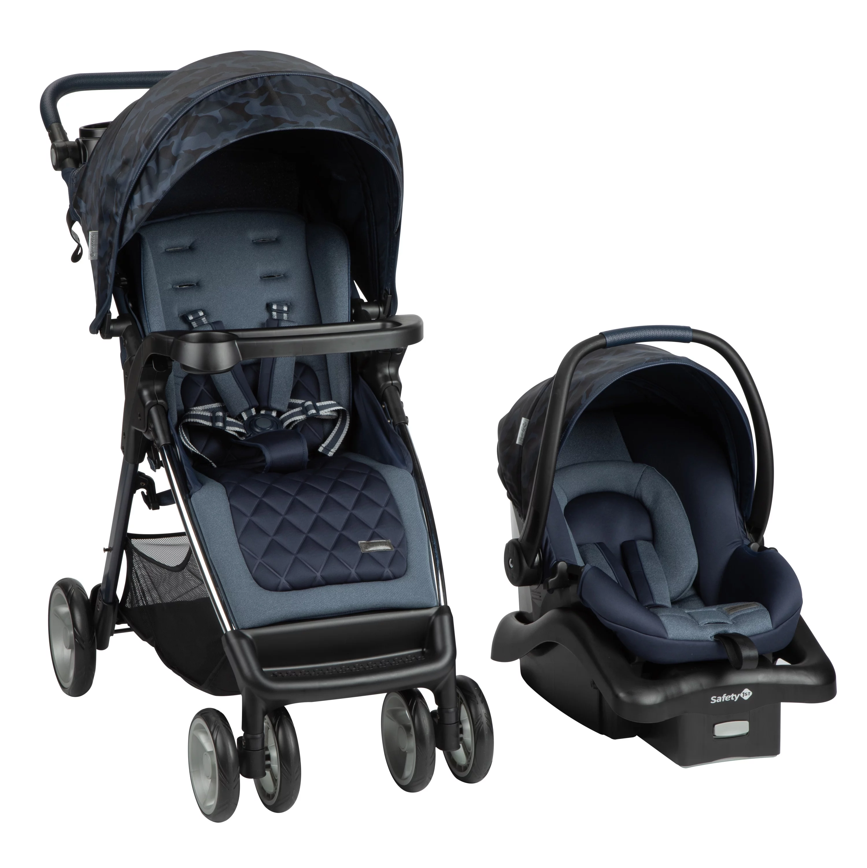Monbebe Travel System Stroller & Infant Car Seat - Navy Camo