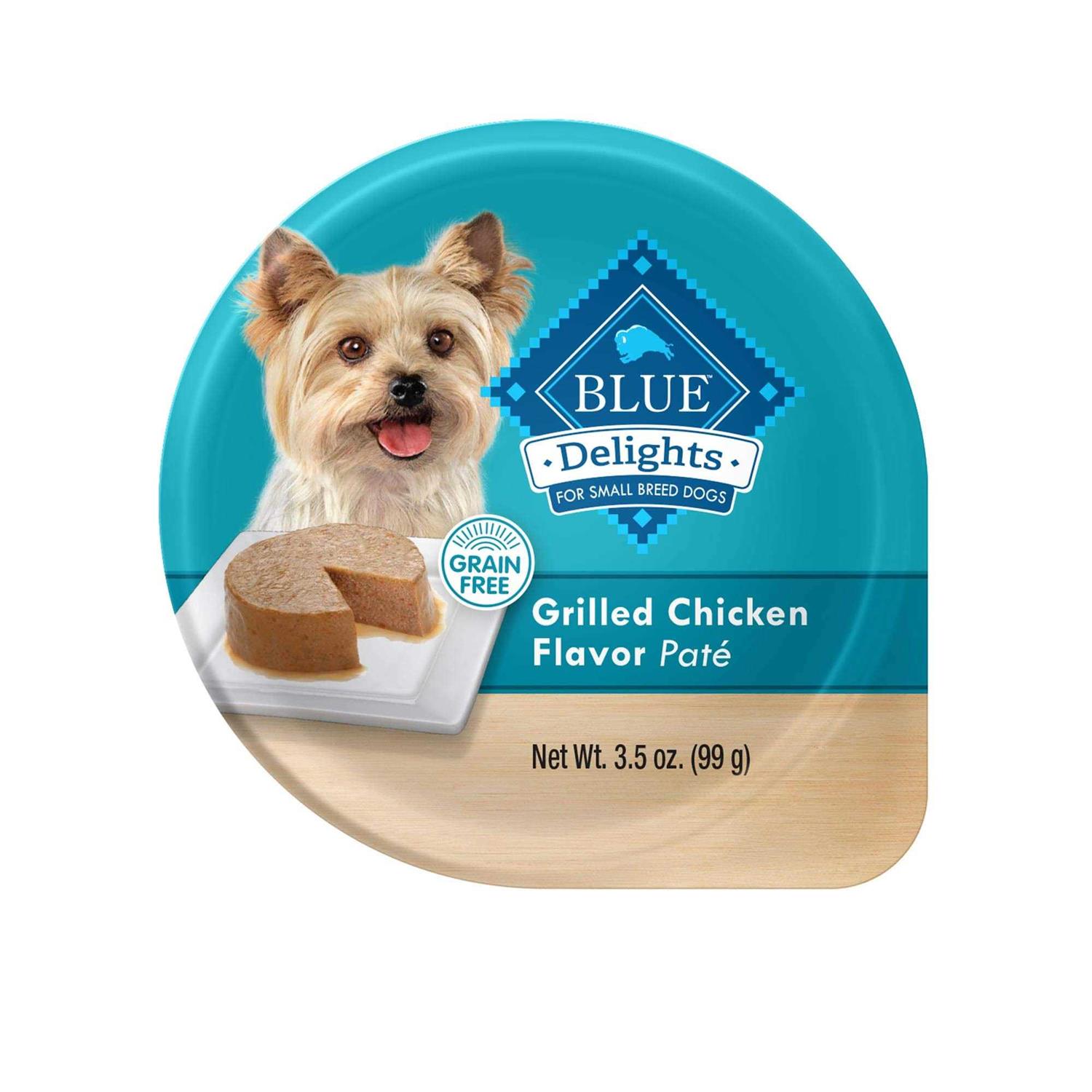 Blue Buffalo Delights Grilled Chicken Flavor Pate Small Breed Dog Food - Pet Supplies online store