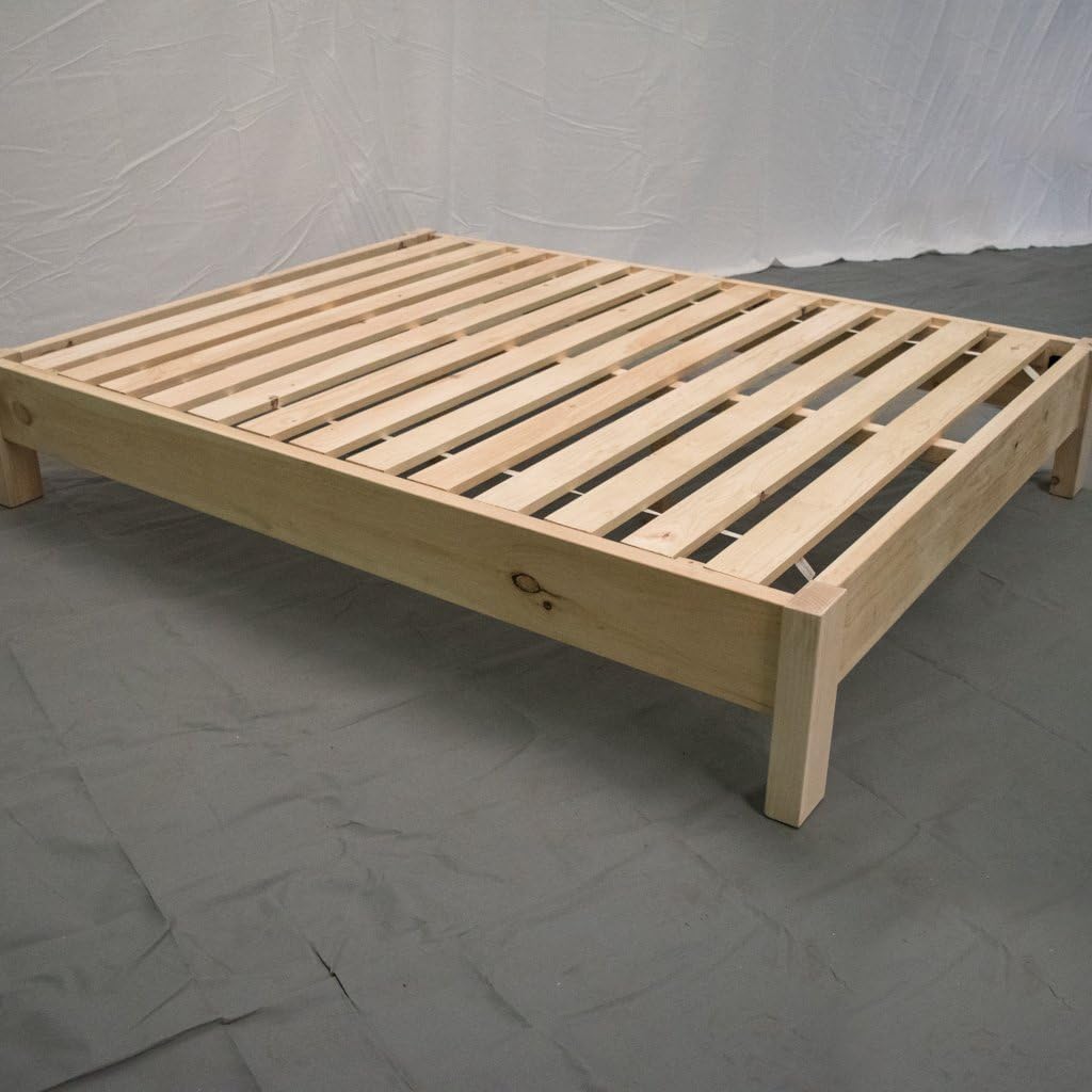 Farmhouse Unfinished Platform Bed - Twin - Solid Wood/Made in The USA