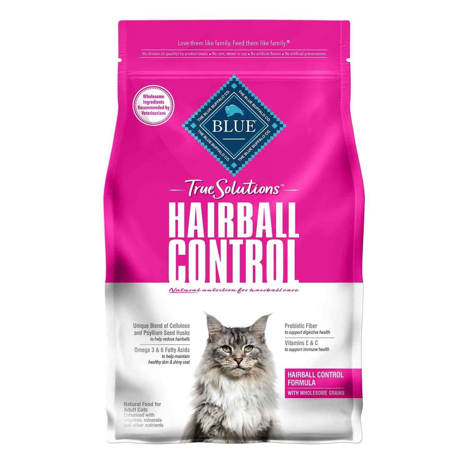 Blue Buffalo True Solutions Hairball Control Natural Adult Dry Cat Food - Pet Supplies online store