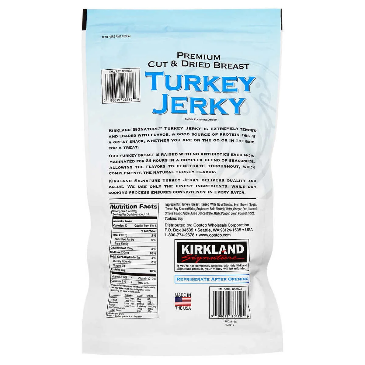 Kirkland Signature Turkey Jerky, 13.5 oz