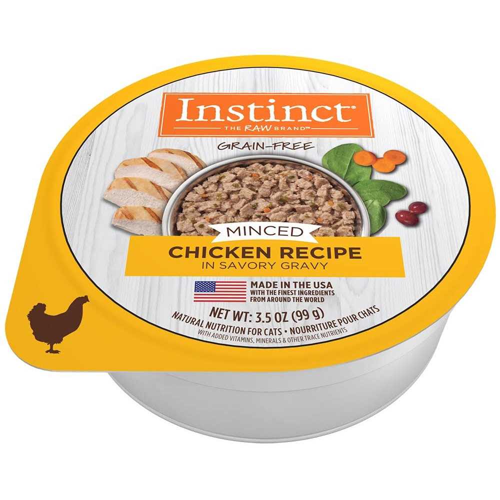 Instinct Grain-Free Minced Recipe Real Wet Cat Food Cups - Pet Supplies online store