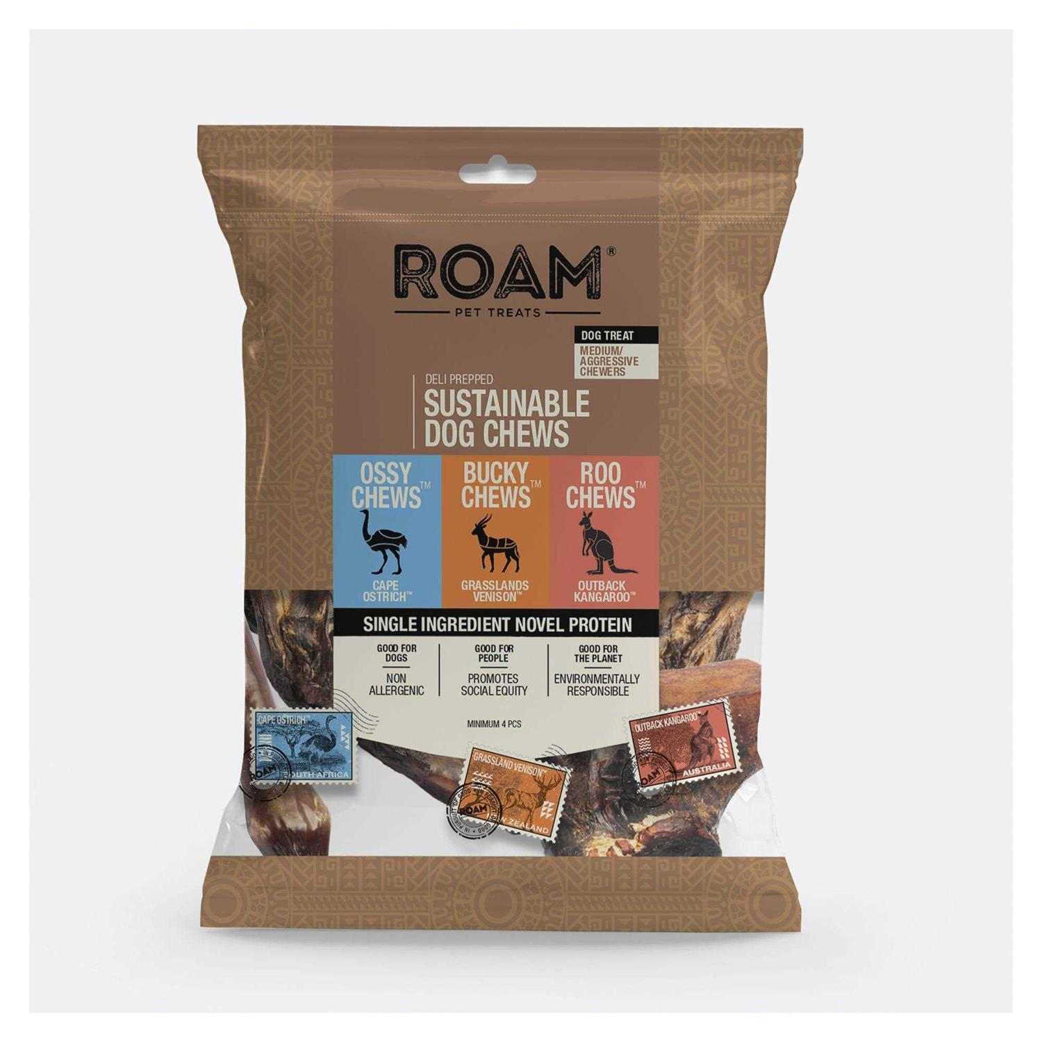 Roam Exotic Variety Pack Adult Dog Treat Chews - Pet Supplies online store