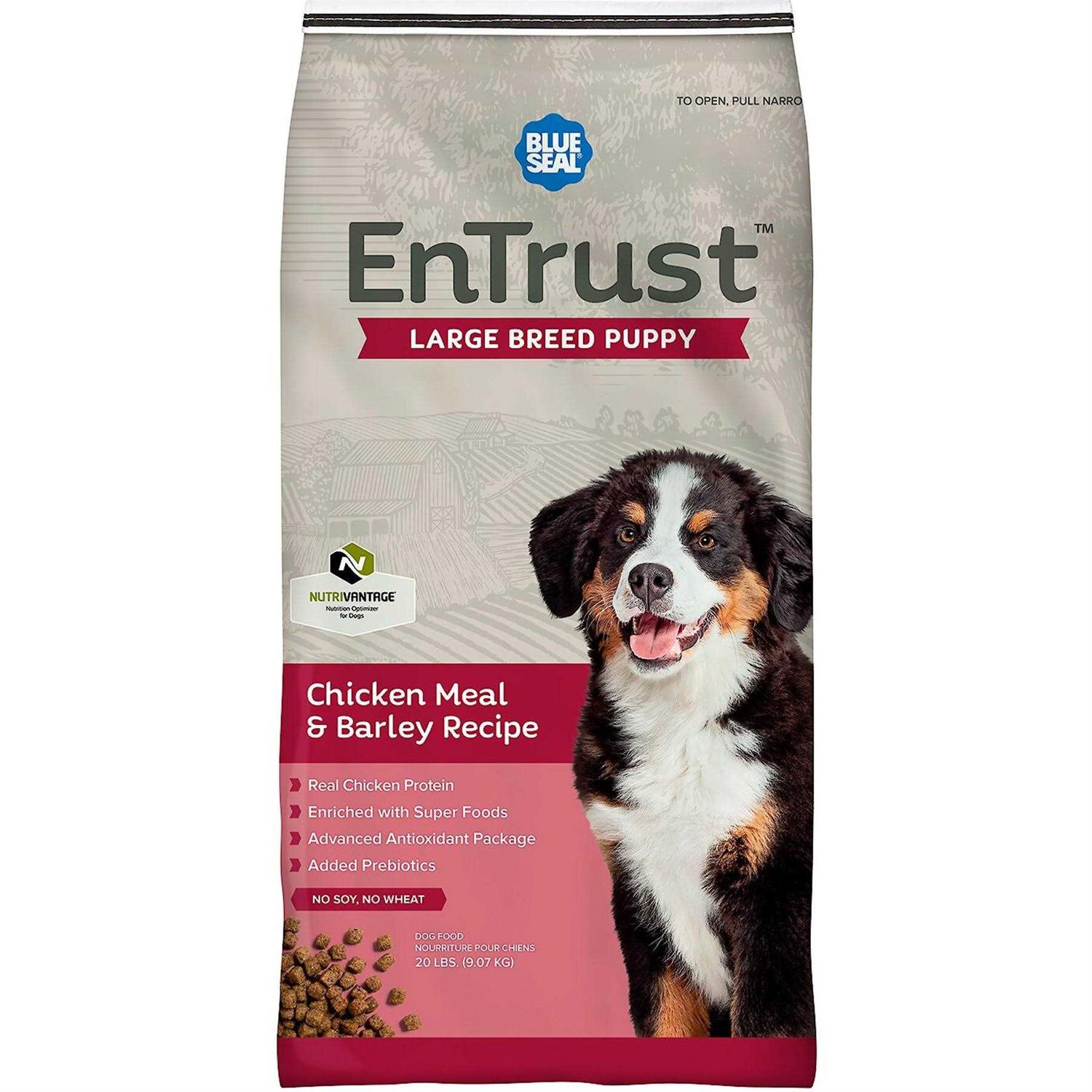Entrust Large Breed Puppy Chicken Meal & Barley Recipe - Pet Supplies online store