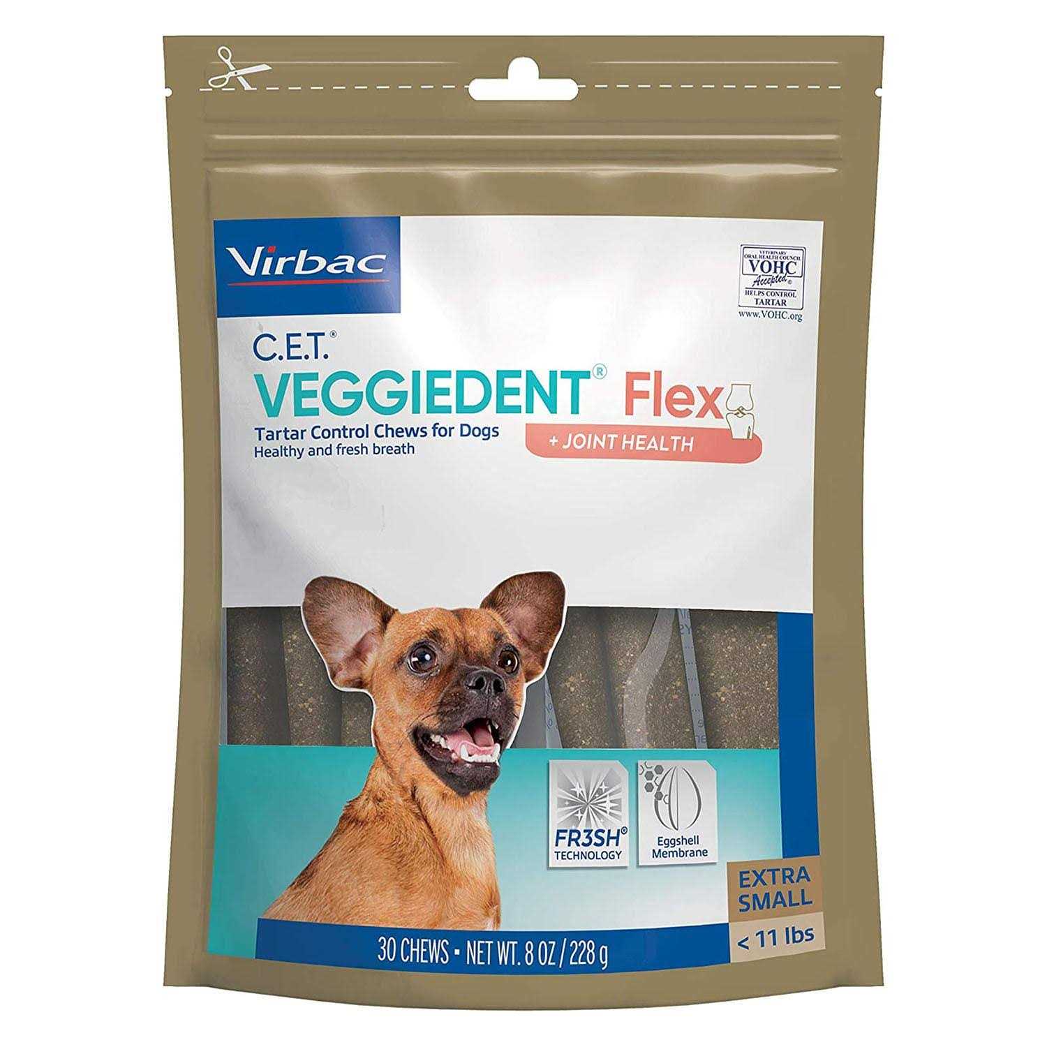 Virbac C.E.T. VeggieDent Flex Tartar Control Chews Dogs - Pet Supplies online store