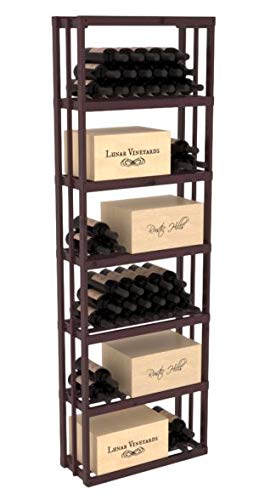 Wine Racks America ®Knotty Alder Rectangular Wine Storage Rack. Unstained