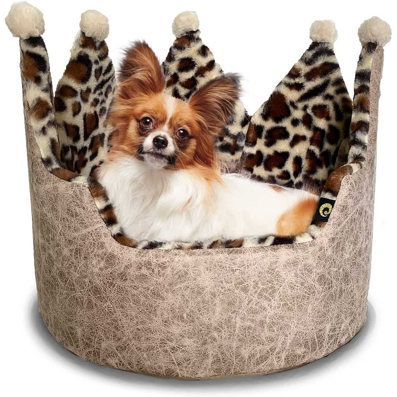 Precious Tails Leopard Crown Bed - Pet Supplies online store