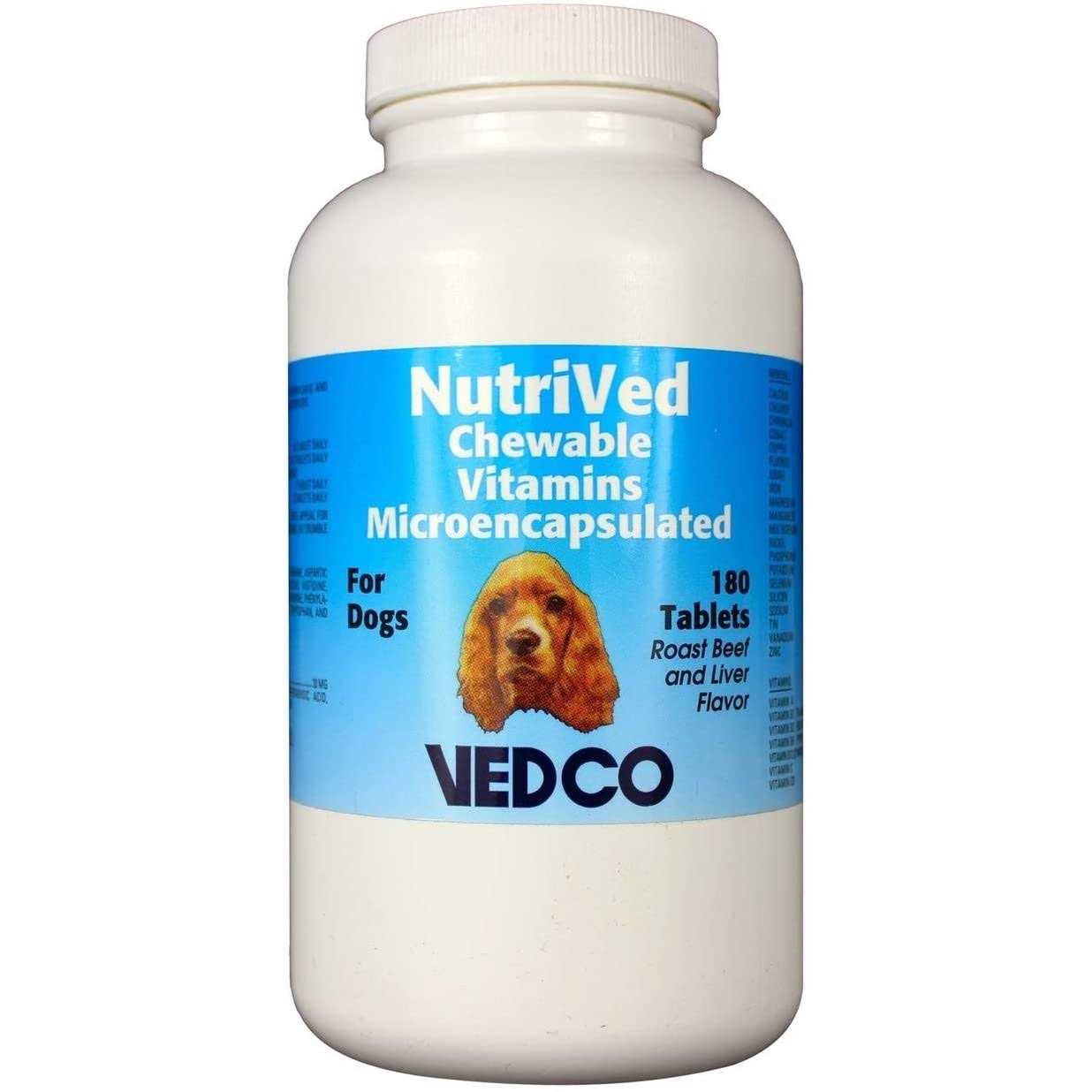 Vedco NutriVed Chewable Vitamins for Dogs 180 Tablets - Pet Supplies online store