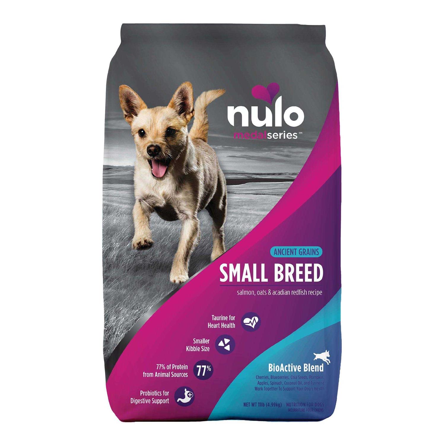 Nulo MedalSeries Ancient Grains Salmon Oats & Acadian Redfish Small Breed Dry Dog Food - Pet Supplies online store